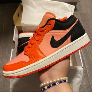 SOLD-Air Jordan 1 Low Black Orange